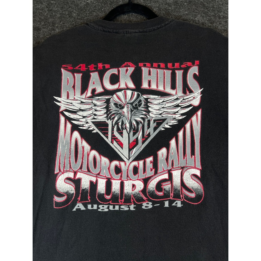 Vintage 1994 Sturgis 54th Annual Black Hills Motor T-Shirt Mens Large 90s Biker